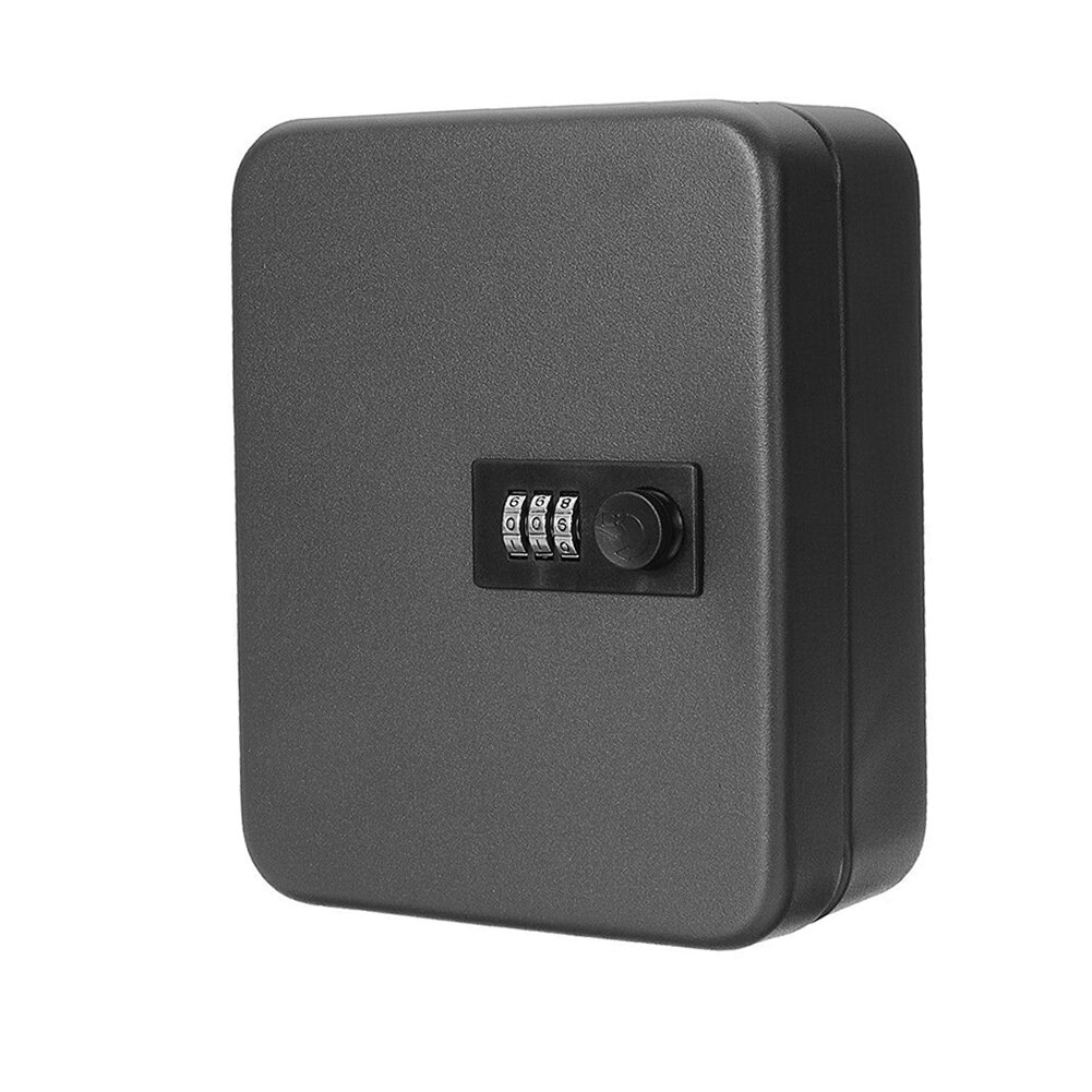 스토리지 캐비닛 자동차 홈 보안 잠글 수있는 키 안전 상자 사무실 조합 잠금 암호 벽 마운트 재설정 가능한 코드 금속